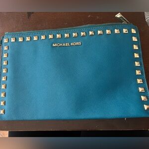 Michael Kors Teal Studded Men's Clutch